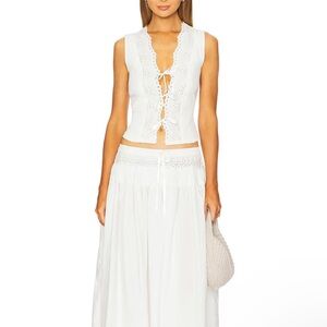Free People X Revolve Gisabelle set in clean ivory New with detached tag